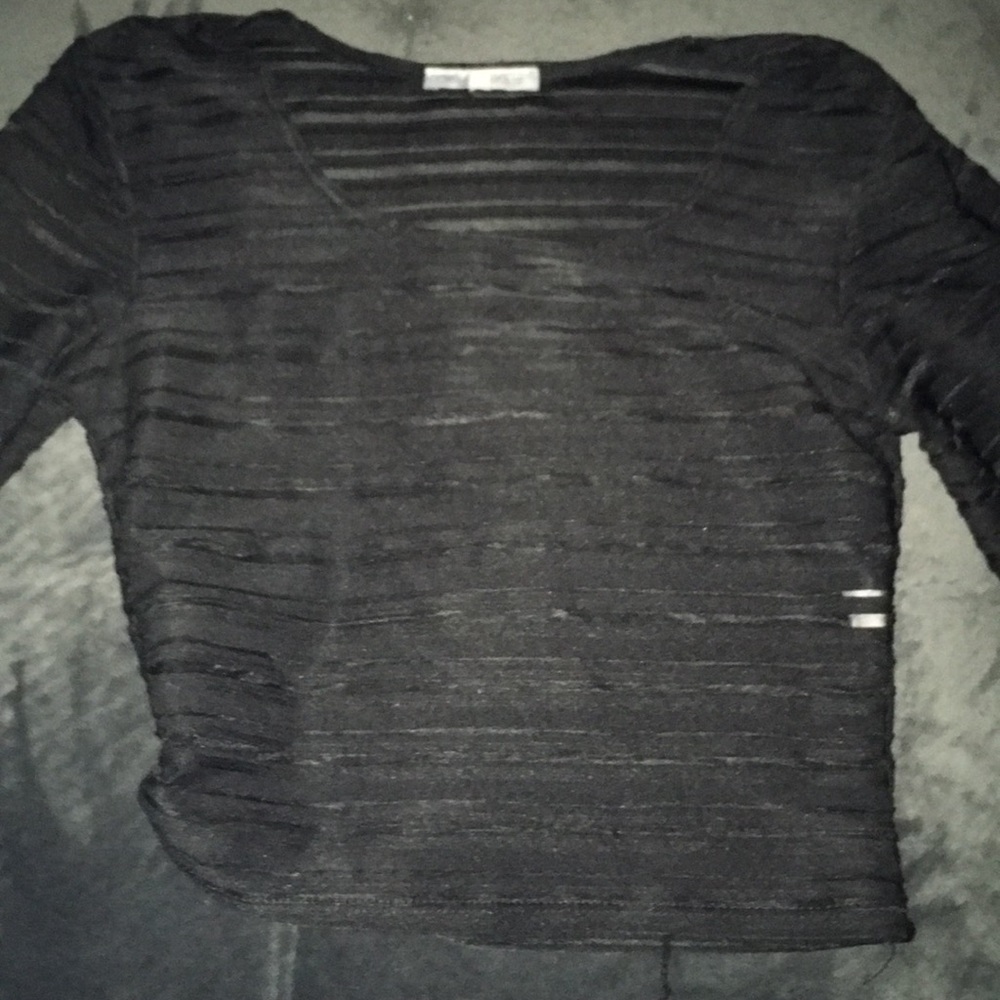 Black crop top
